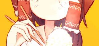 【東方】お腹一杯食べる霊夢