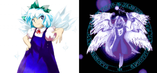 【東方】羽根6枚で寒色だから何かしらの関係がありそうな2人